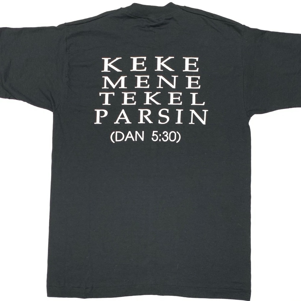 Keke Mene Tekel Parsin God Religious Single Stitch